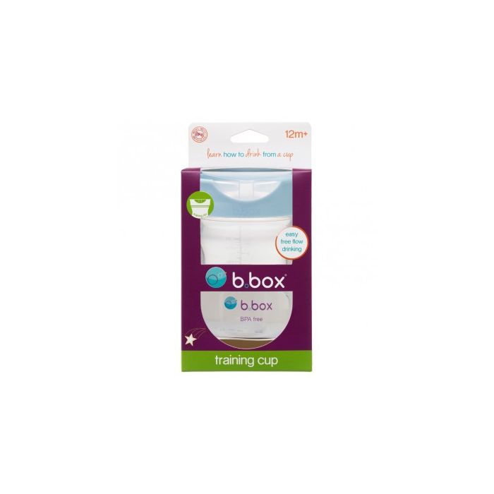 b.box Training Cup with Free-Flow Rim – Lullaby Ocean, 240ml