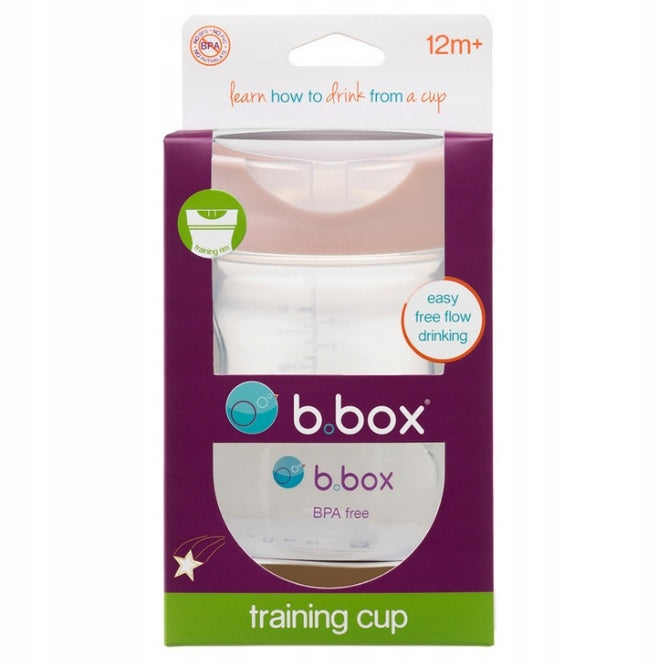 b.box Training Cup with Free-Flow Rim – Blush, 240ml