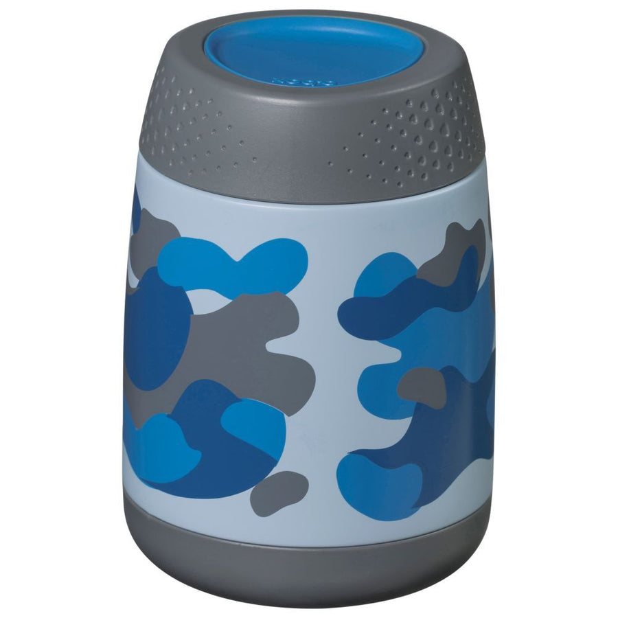 b.box Insulated Stainless Steel Food Jar Mini – Blue Camo, 210ml