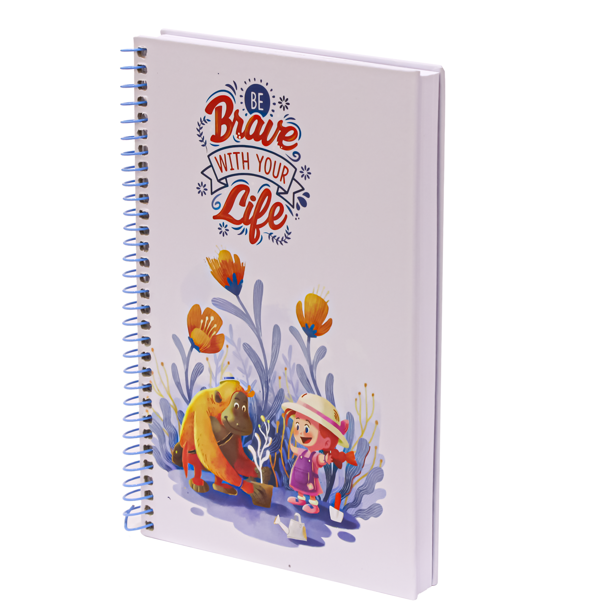 2BE Spiral Notebook A5 100 sheets - Brave With Your Life