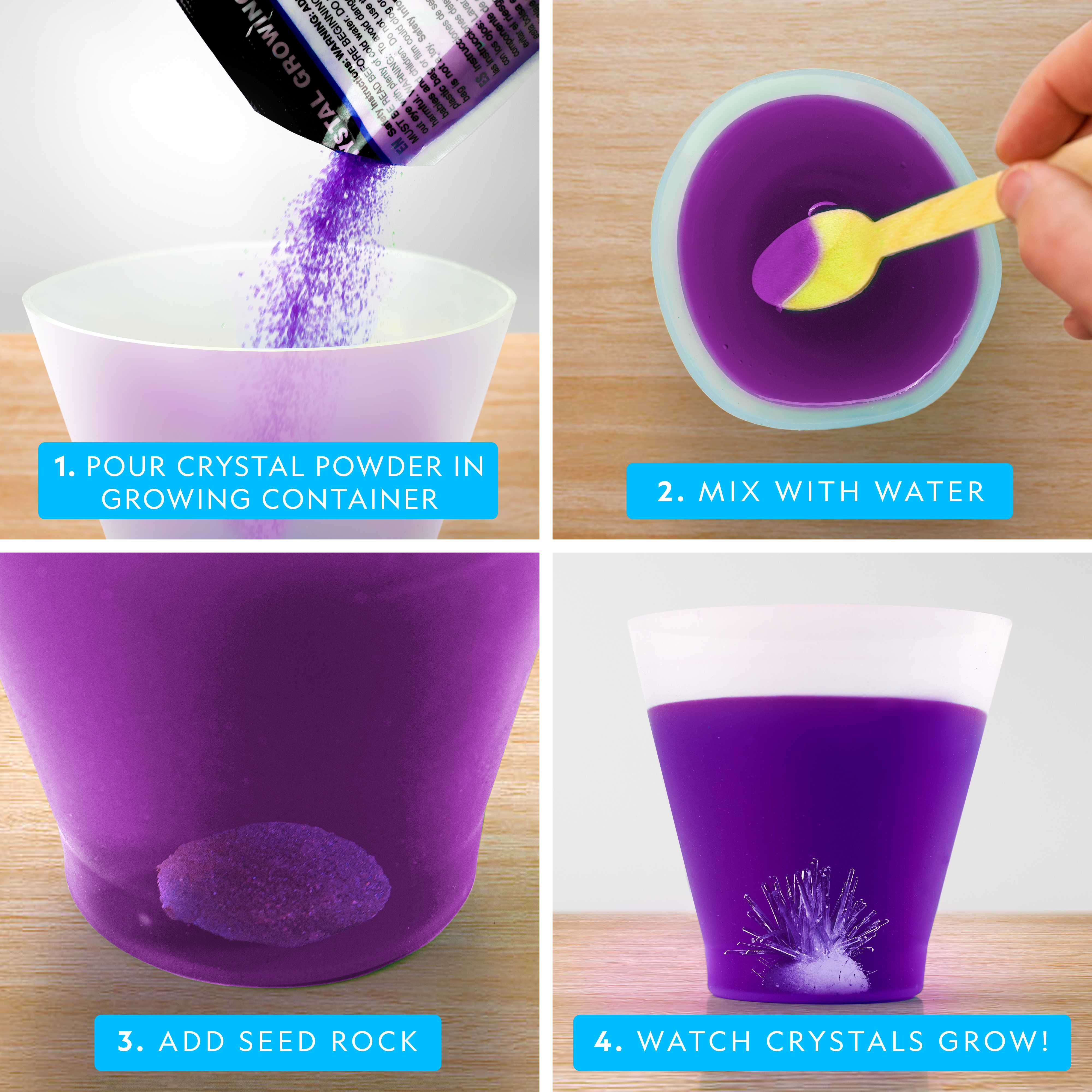 National Geographic Purple Crystal Growing Lab – BumbleToys