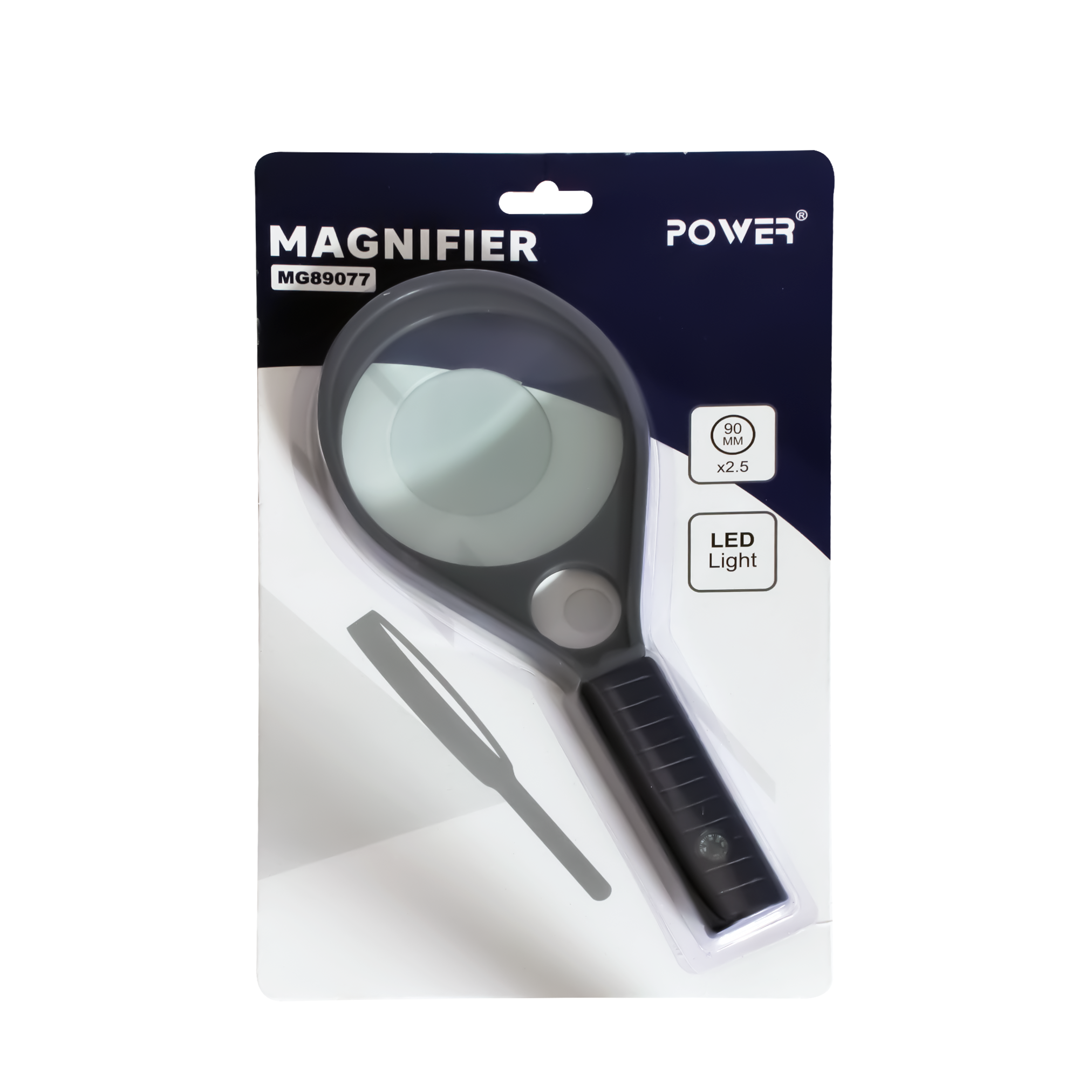 Power Magnifier MG 89077 90 mm x 2.5 LED Light