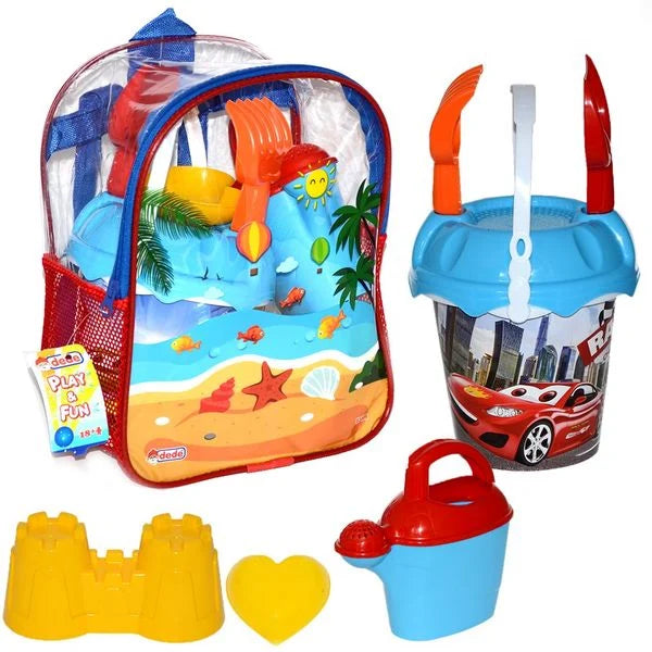 Dede Cars Beach Set With Backpack