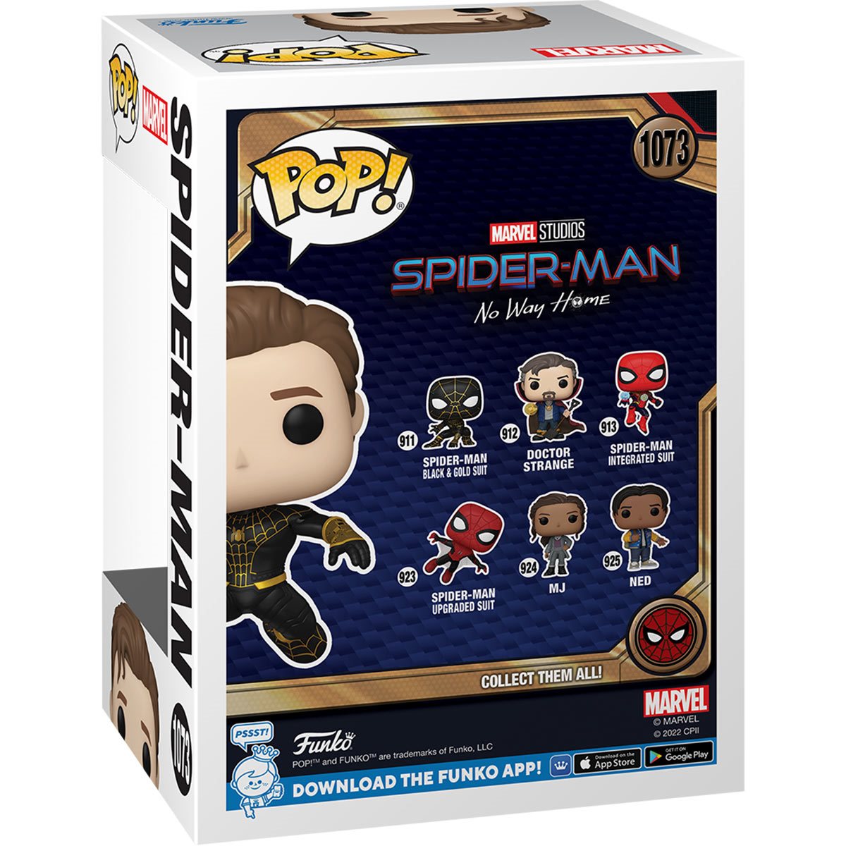 فانكو بوب! Spider-Man: No Way Home Unmasked Spider-Man بدلة سوداء من الفينيل