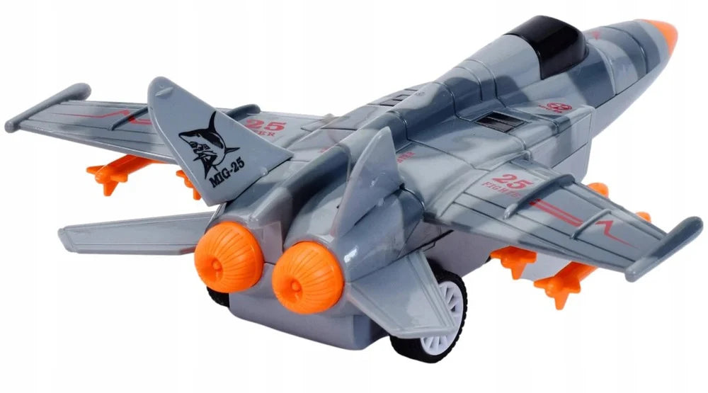 طائرة مقاتلة عسكرية بجهاز تحكم عن بعد للأطفال