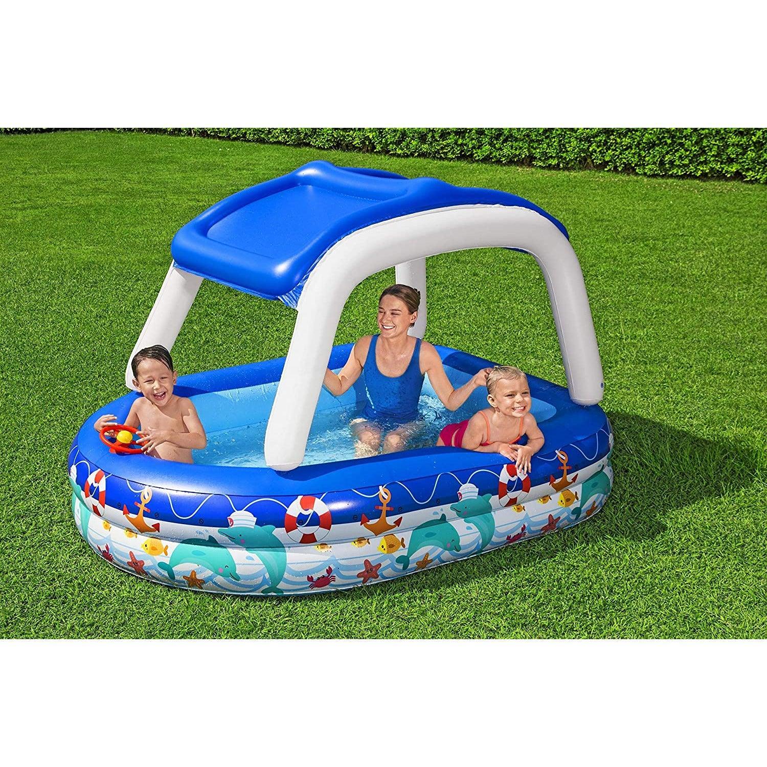 Bestway 54370 Sea Captain Family Pool 213X155X132 - BumbleToys - 8-13 Years, Boys, Eagle Plus, Floaters, Girls, Sand Toys Pools & Inflatables