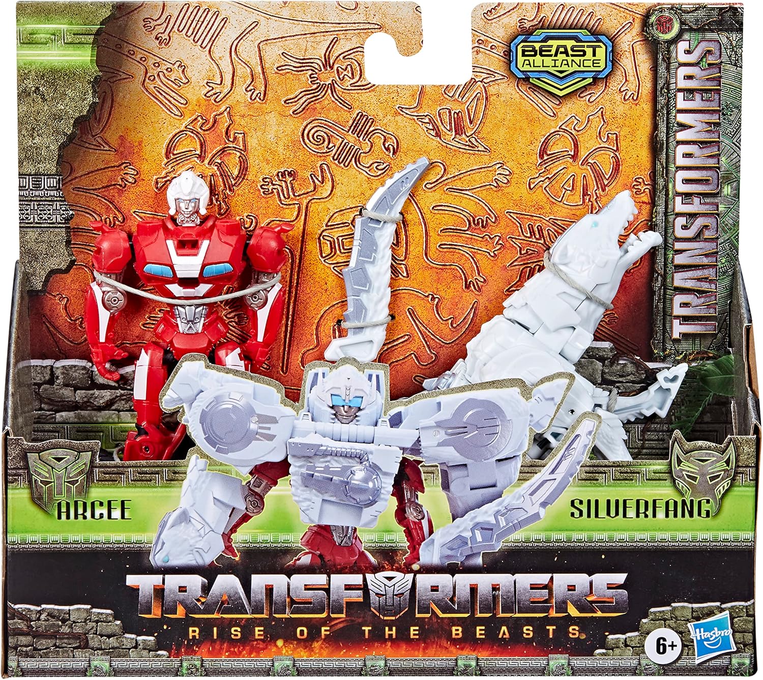 Transformers Rise of the Beasts Beast Combiner Action Figures - Arcee & Silverfang