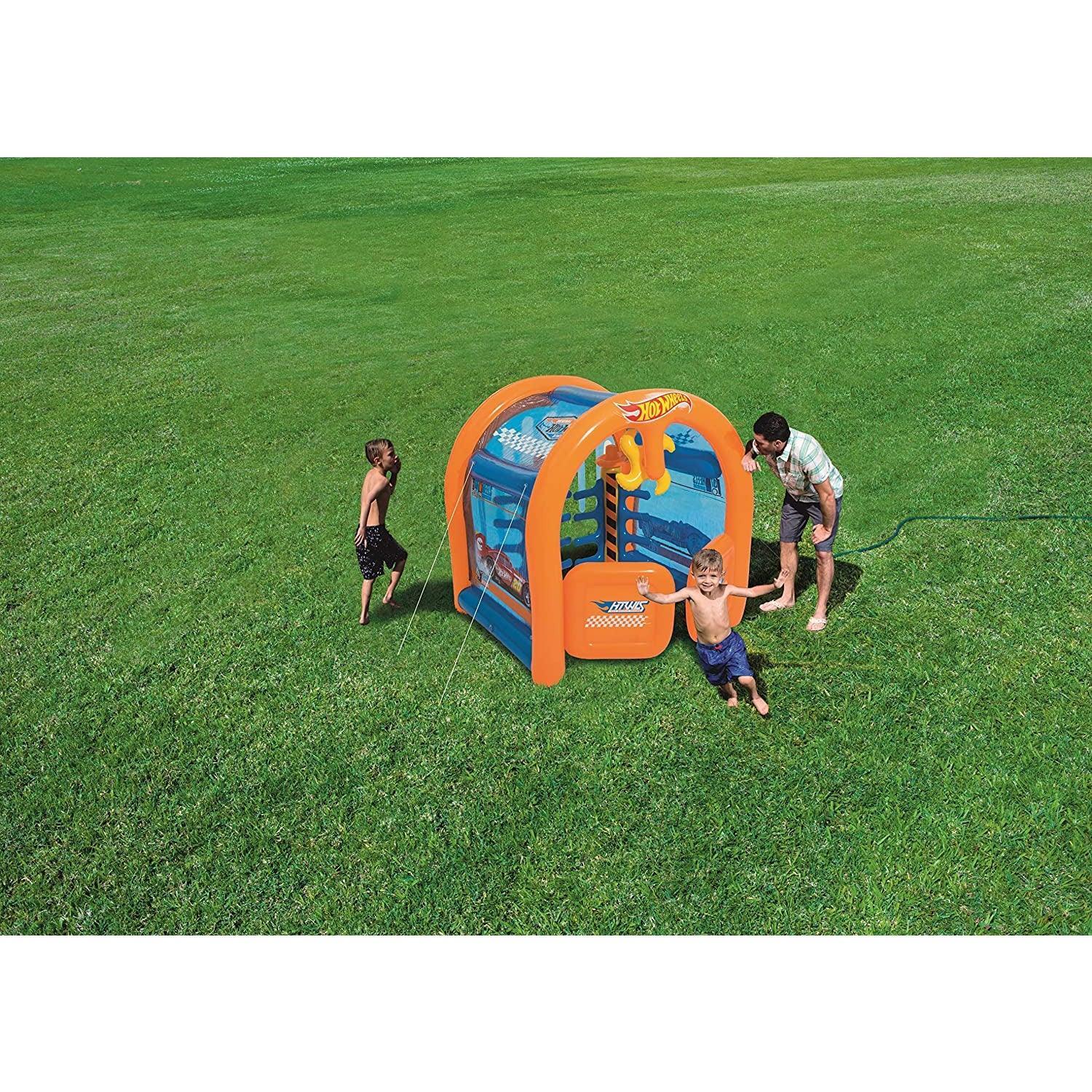 Bestway 93406 Car Wash Center Hot Wheels 1.53m x 1.31m x 1.50m - BumbleToys - 8-13 Years, Boys, Eagle Plus, Floaters, Girls, Sand Toys Pools & Inflatables, unicorn