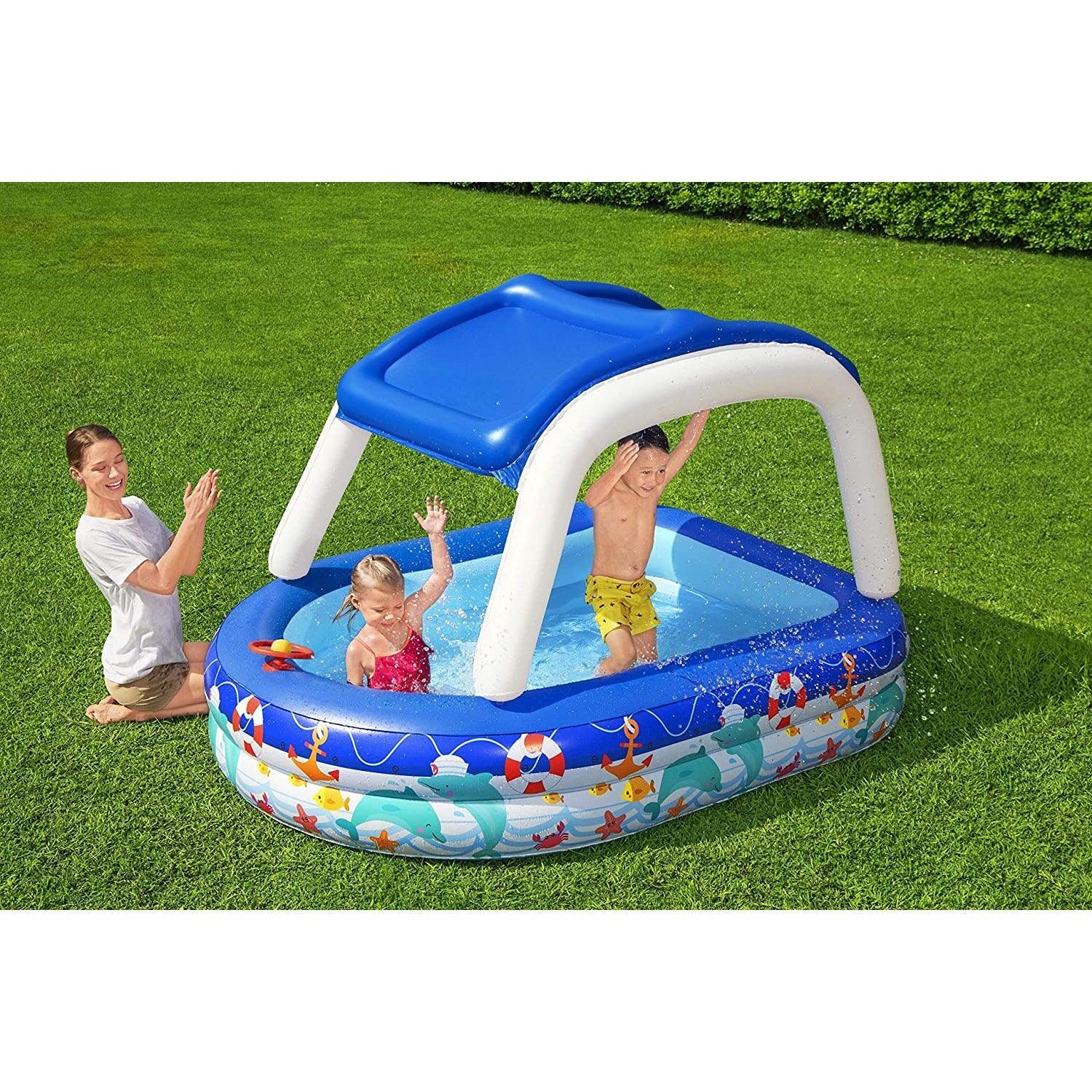 Bestway 54370 Sea Captain Family Pool 213X155X132 - BumbleToys - 8-13 Years, Boys, Eagle Plus, Floaters, Girls, Sand Toys Pools & Inflatables