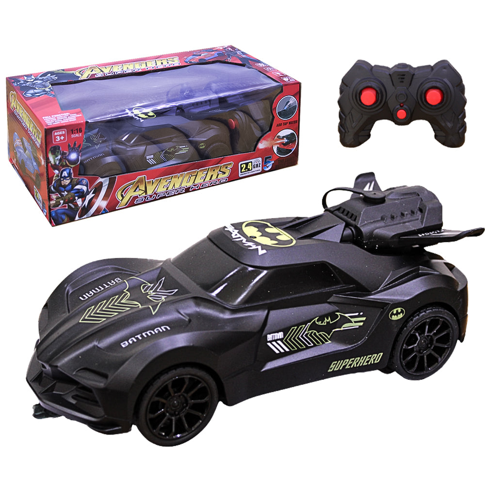 Avengers & Batman 1:16 RC Stunt Car with Water Mist Spray Exhaust