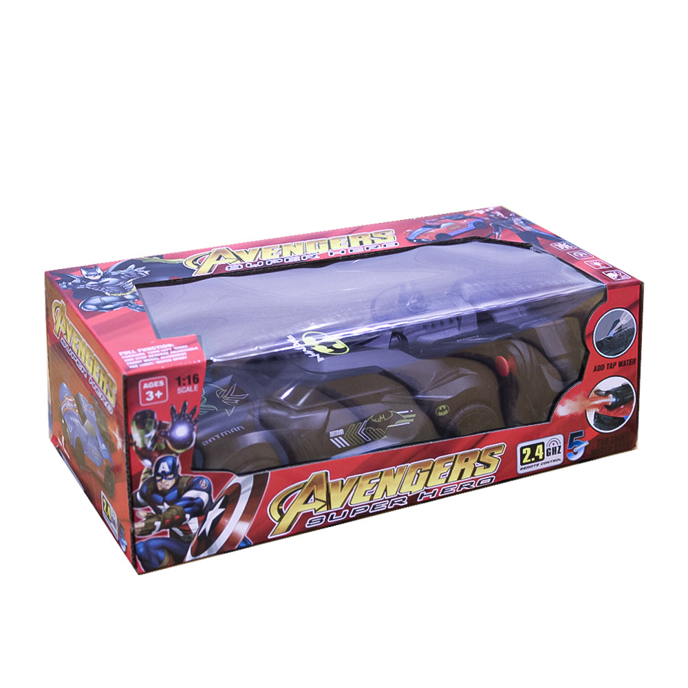 Avengers & Batman 1:16 RC Stunt Car with Water Mist Spray Exhaust