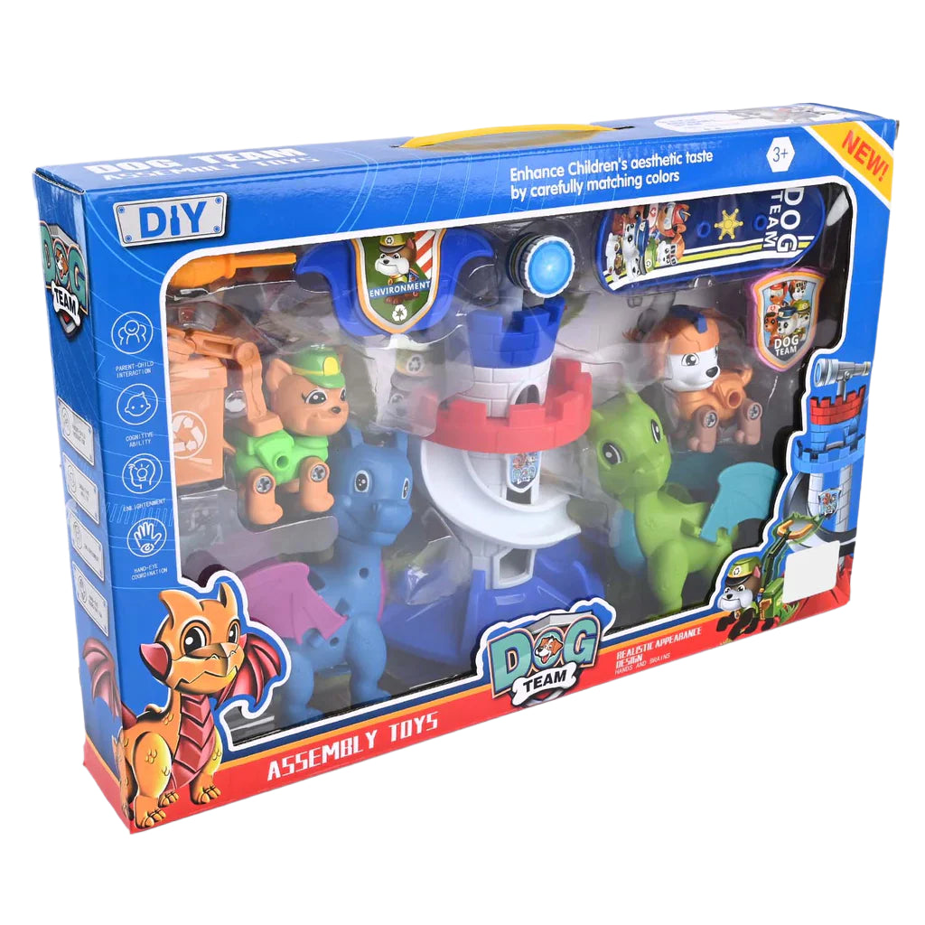 Paw patrol DIY Assembly Character Toy Playset For Kids - Characters May Vary