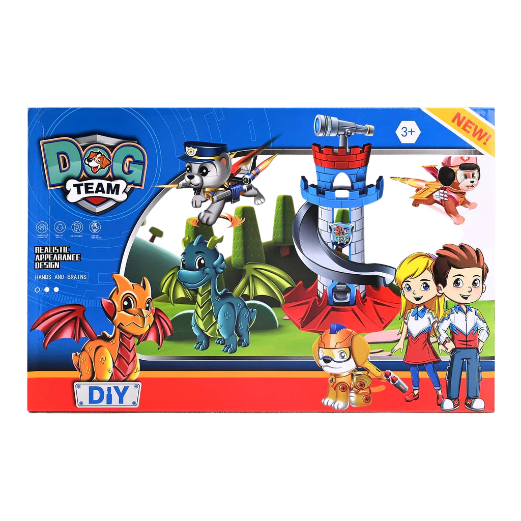 Paw patrol DIY Assembly Character Toy Playset For Kids - Characters May Vary