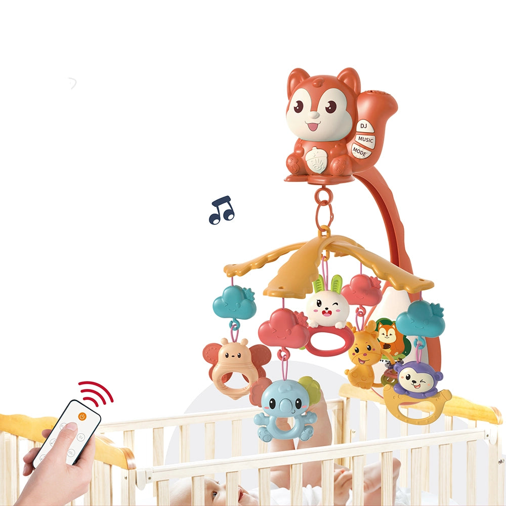 Baby Mobile Hanger Toy Musical Crib Mobile Bed Bell - Red