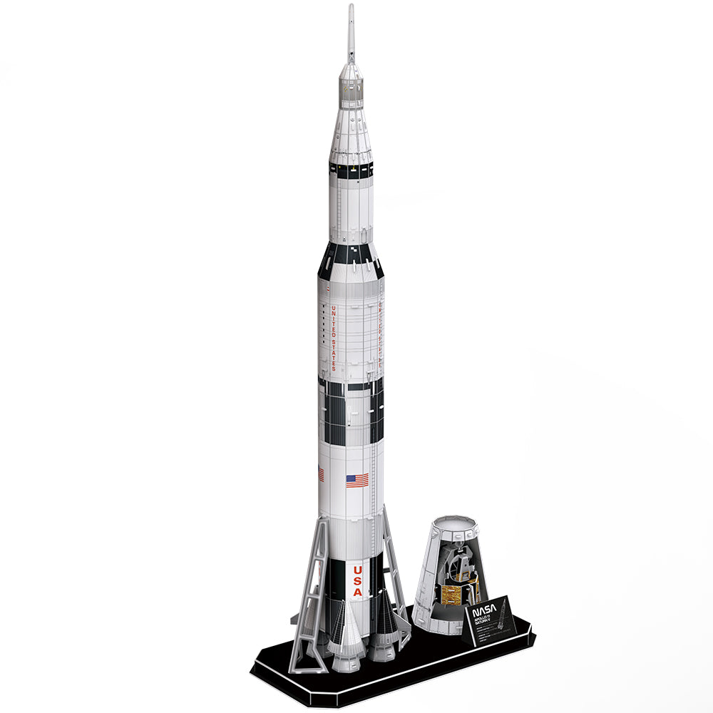 CubicFun Nasa Apollo saturn shuttle 3D Puzzle, 35.5X17X81.5cm 136 pcs