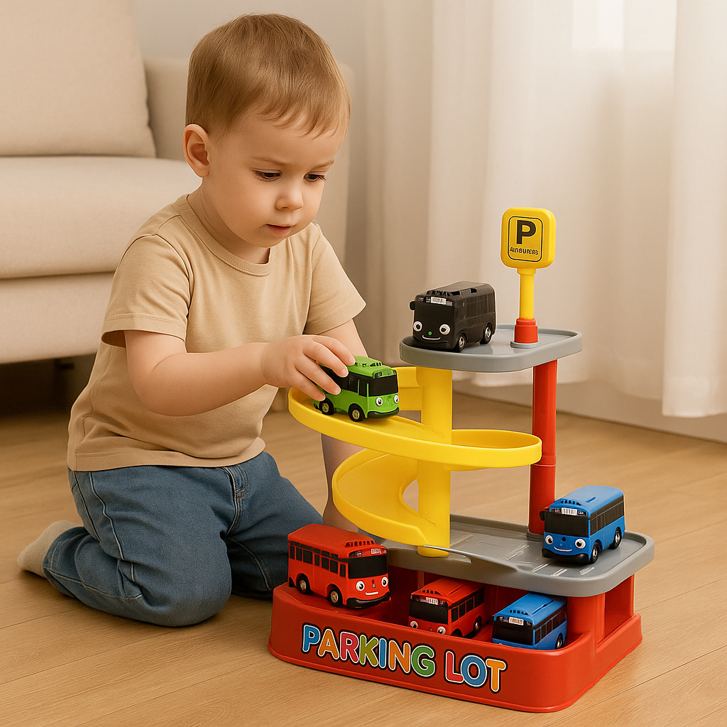 TAYO Little Bus Toy Mainan Kanak Bus Garage