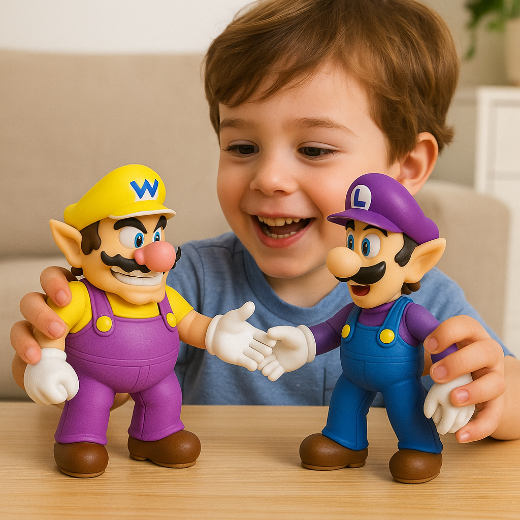 the Supermario Bros Action Figures Set - 2 characters