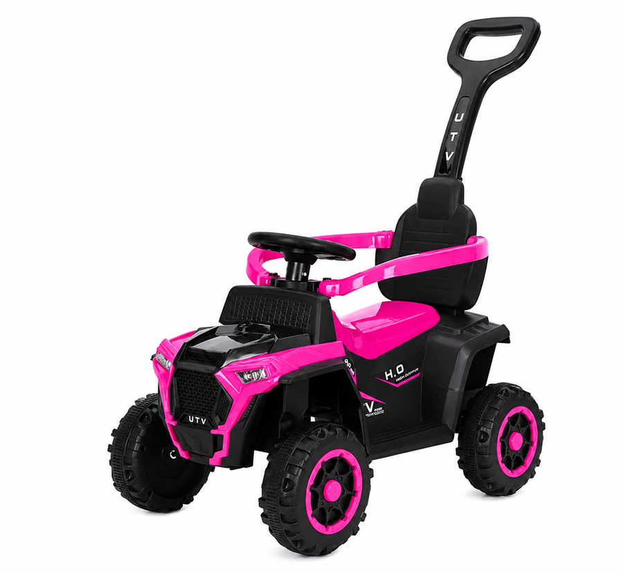 Sliding Ride on Car Push Plastic Ride With Pushbar - Pink