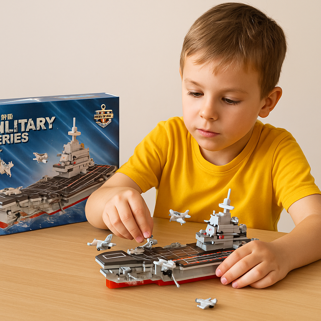 Building Blocks Set 352 PCS Military Series Aircraft Carrier For Kids 6+
