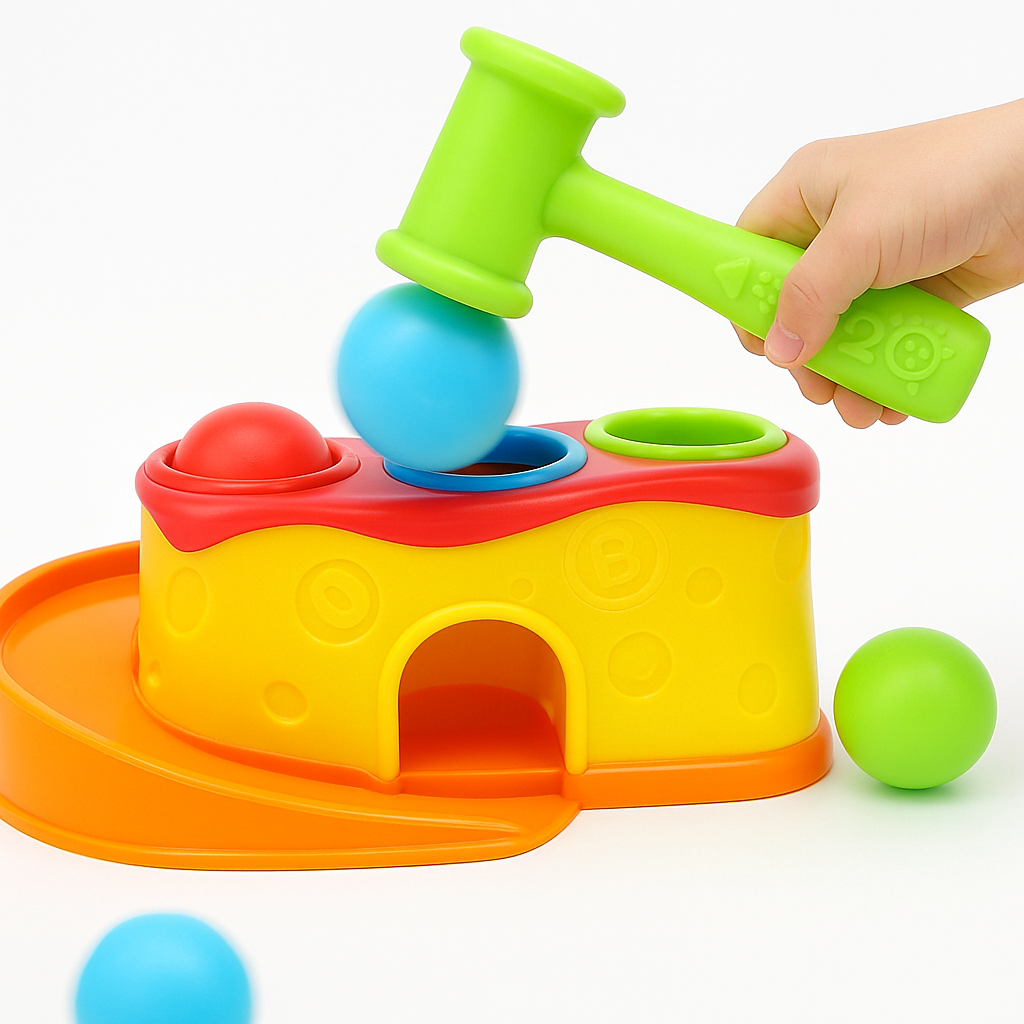 Baby Toy Hammer Pound The Ball- Interactive Educational Fun