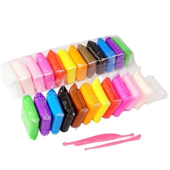 Clay dough for sculpting magic light clay 12 colors