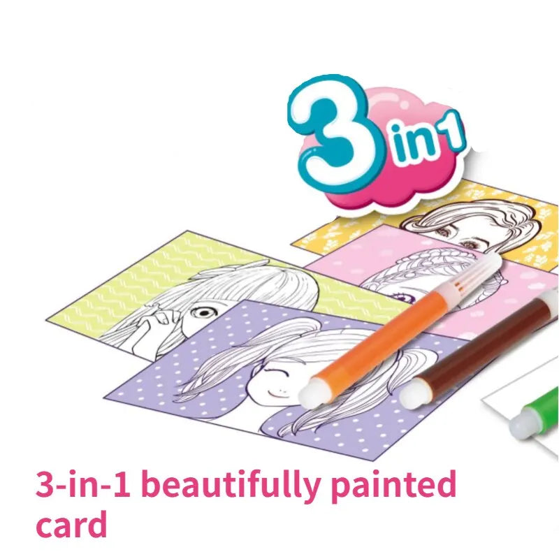 Easel My Arts 3In1 Drawing Set For Girls