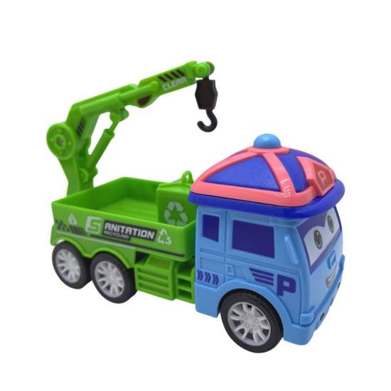 Cute Inertia Car City Series - Sanitation Recycling Truck