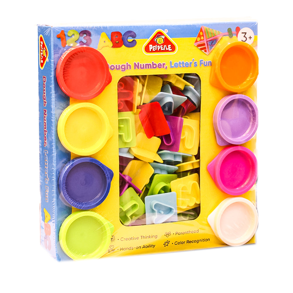 Master Toys Dough Number & Letters Fun 8 Pots Set