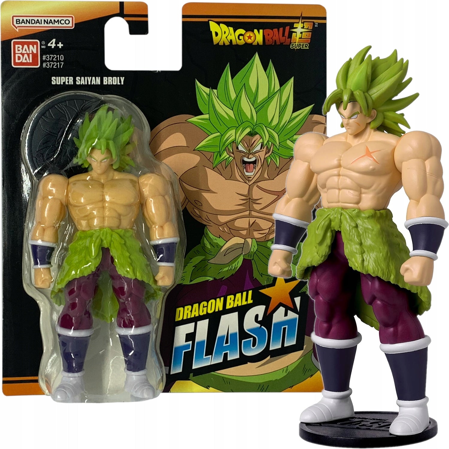 Dragon Ball Flash Series Super Saiyan Broly Anime Figure | 4'' Tall