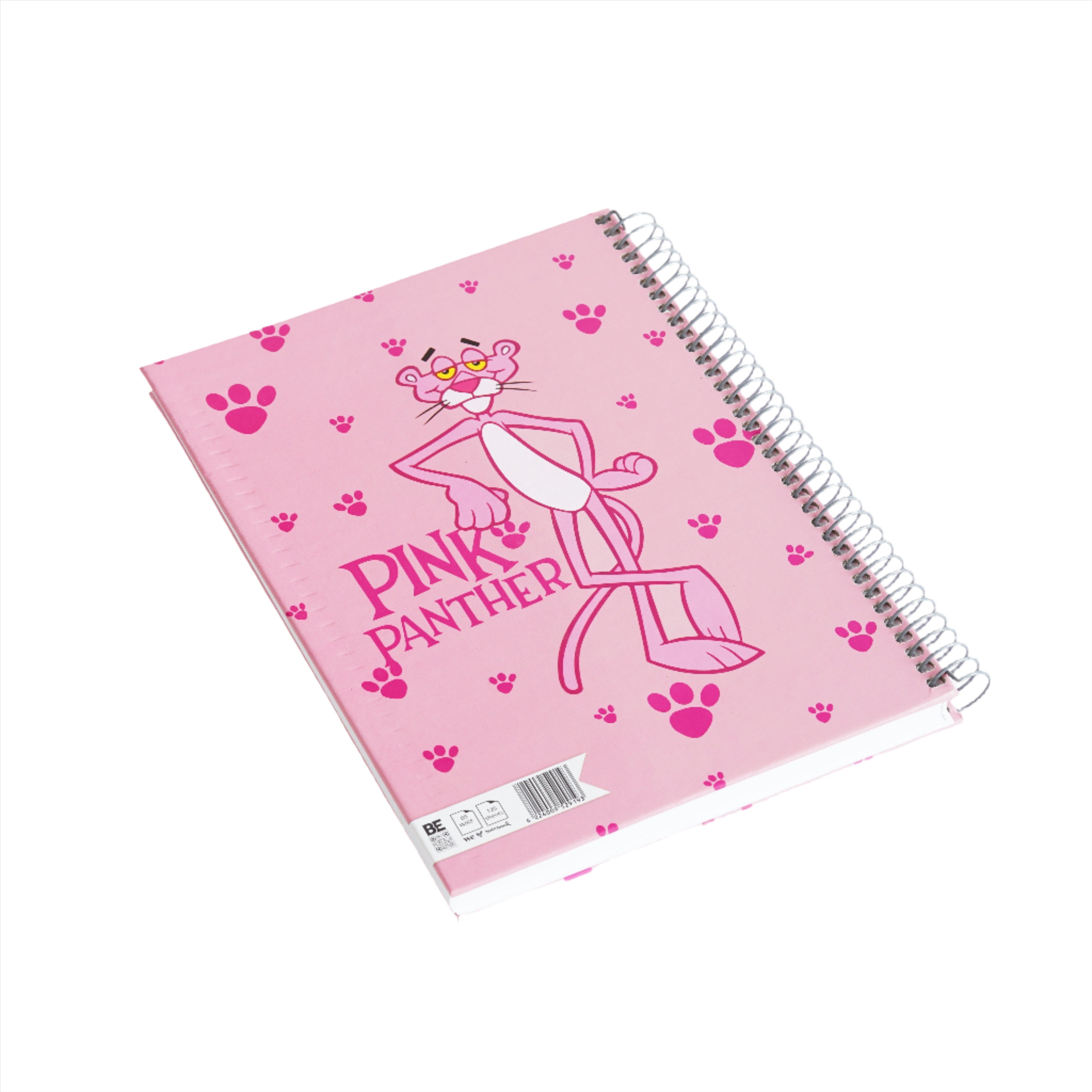 2BE Spiral Notebook A5 100 sheets - Pink Panther