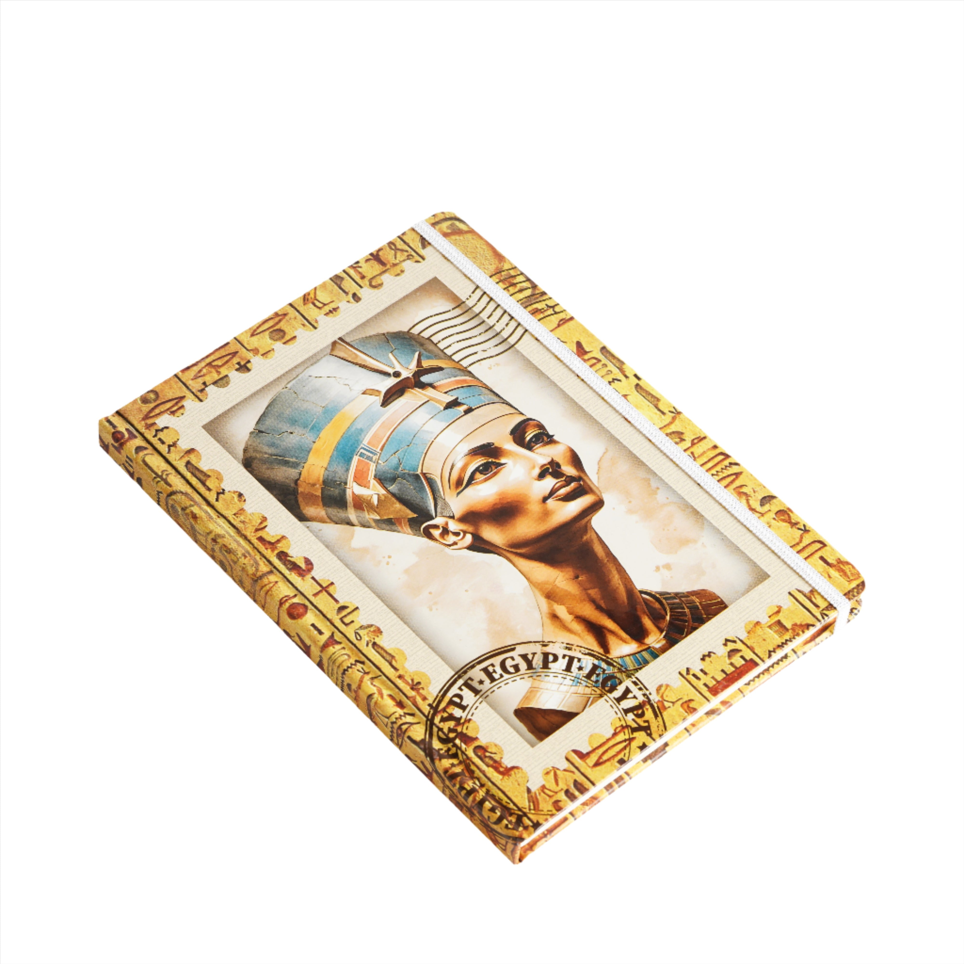 2BE Notebook A5 With Rubber Band  -  Nfertiti