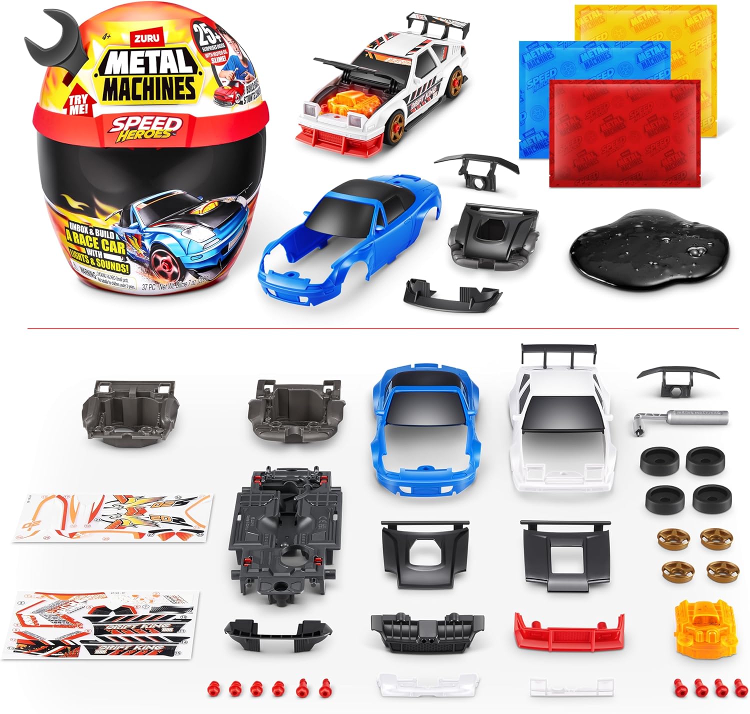Zuru Metal Machines Speed Heroes Helmet Playset - Surprises Inside