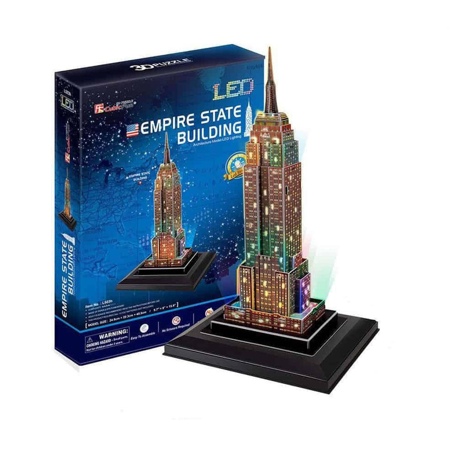 CubicFun L503H Empire State Building 3D LED Puzzle 38 Pieces