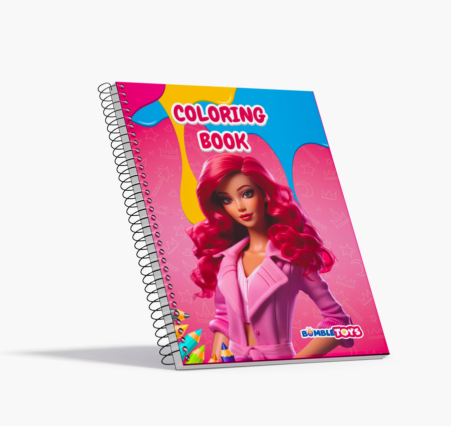 Premium Barbie Coloring Book For Girls 34 Pages