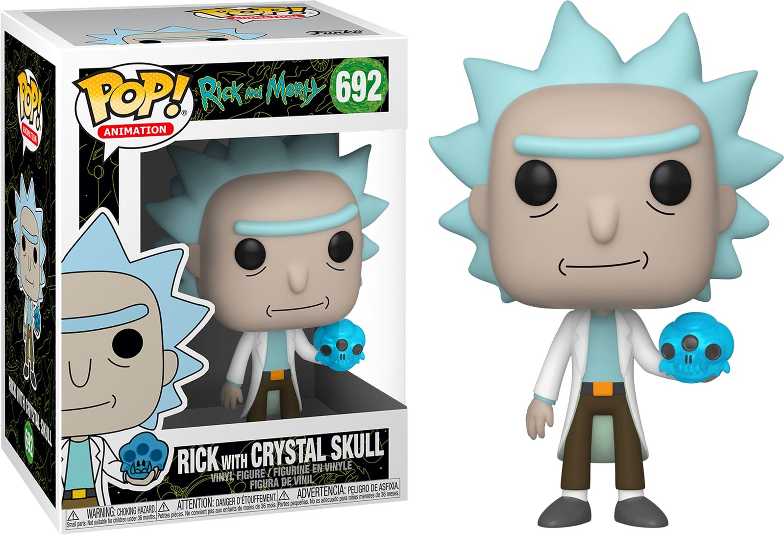 Funko Pop! Tv Series: Rick & Morty - Rick with Crystal Skull #692