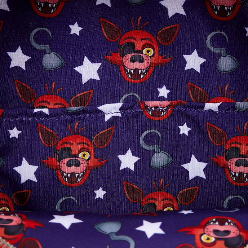 Patterned fabric with cartoon character faces and stars