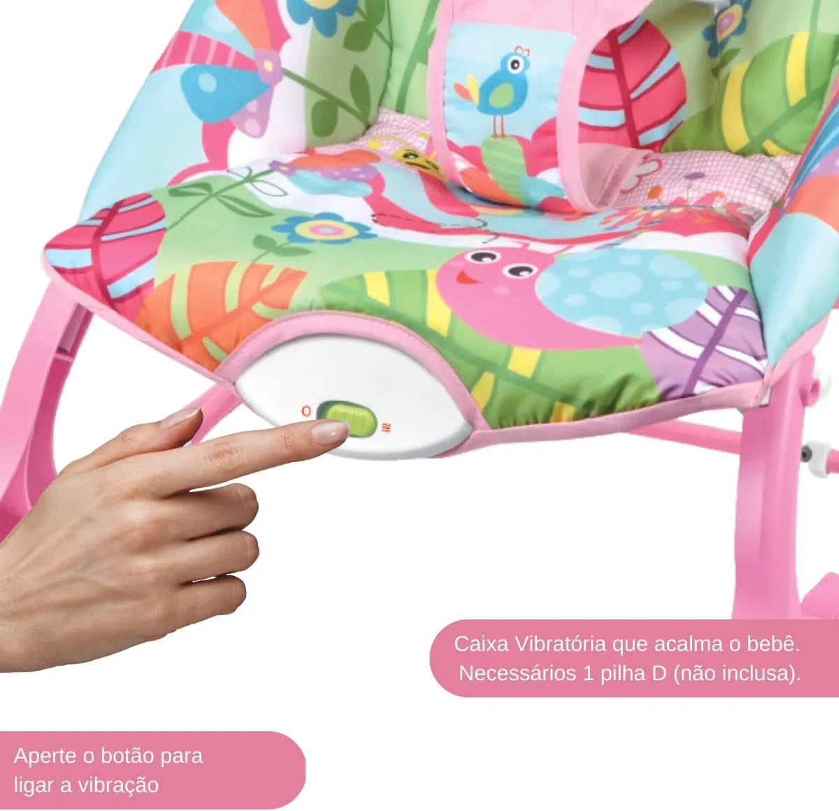 Tiibaby - مقعد هزاز للأطفال الرضع والأطفال الصغار يعزز الراحة والأمان