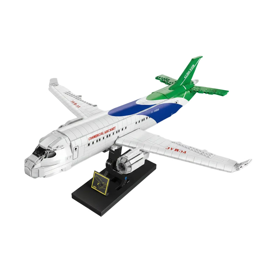 Domestic Passenger Airplane Building Blocks Set – Creative Construction Toy for Kids