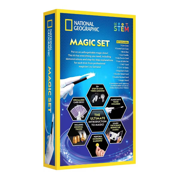 National Geographic Magic kit: Educational Science & Creative Thinking Toy for 2nd-9th Grade with Activity Guide
