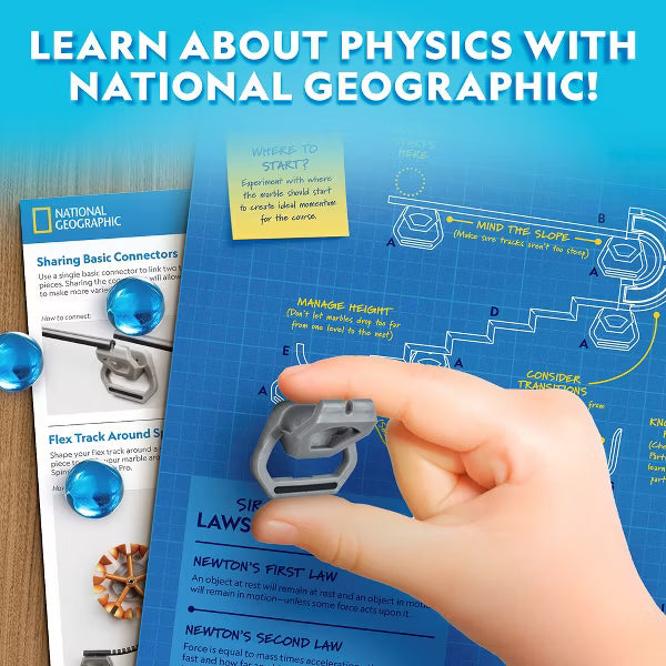 National Geographic - Magnetic Marble Run - 60 Pcs