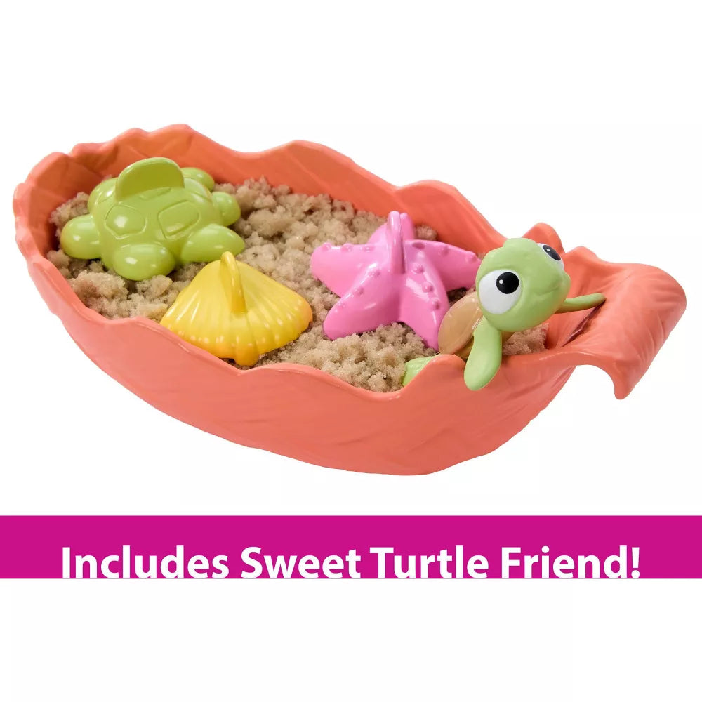 Mattel Disney Princess Ocean Friends Moana Doll With Moldable Sand, Animal Friend & 8 Accessories