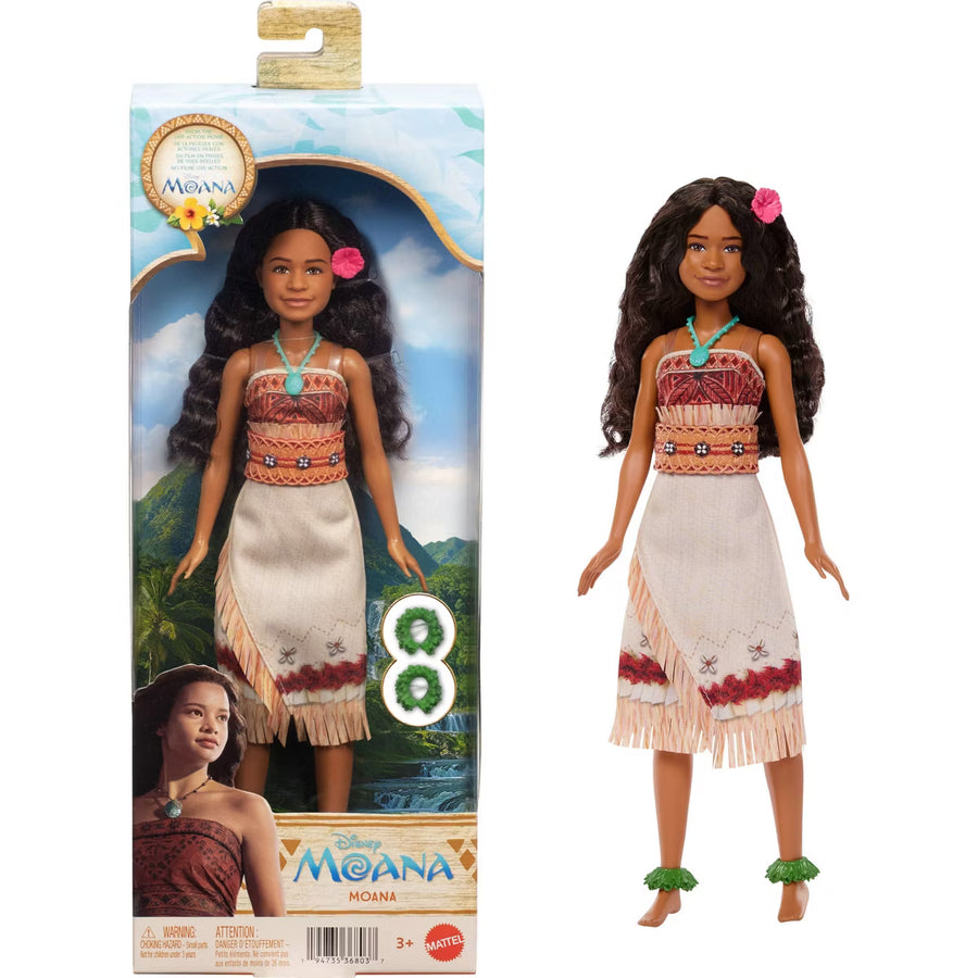 Mattel Disney Moana Doll with Removable Fashion & 5 Accessories