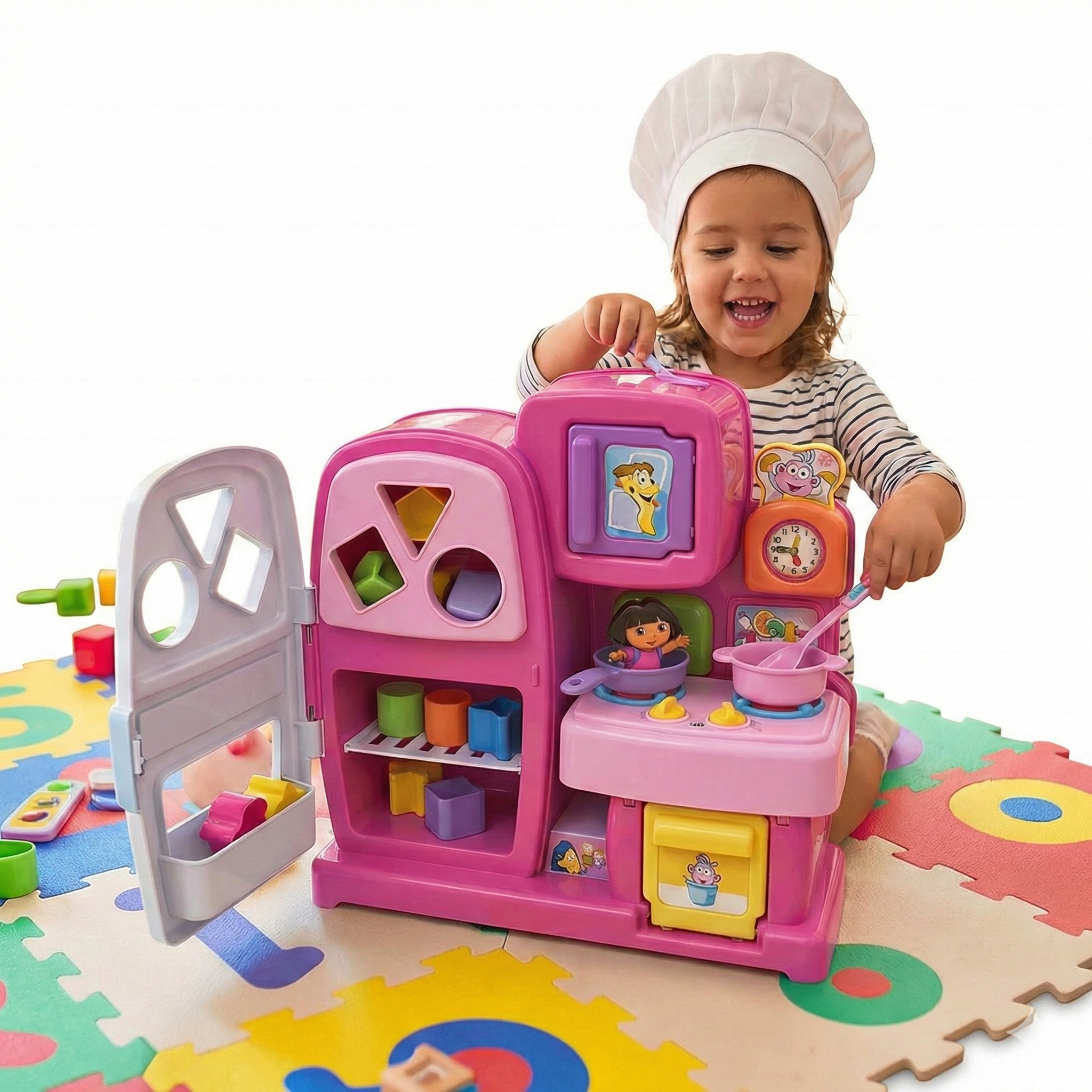 Dora the Explorer Musical Kitchen & Shape Sorter Set