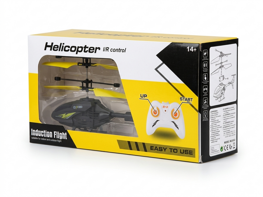 Induction Flight Infrared Remote Control Helicopter – Easy-to-Fly RC Helicopter Toy for Ages 14+