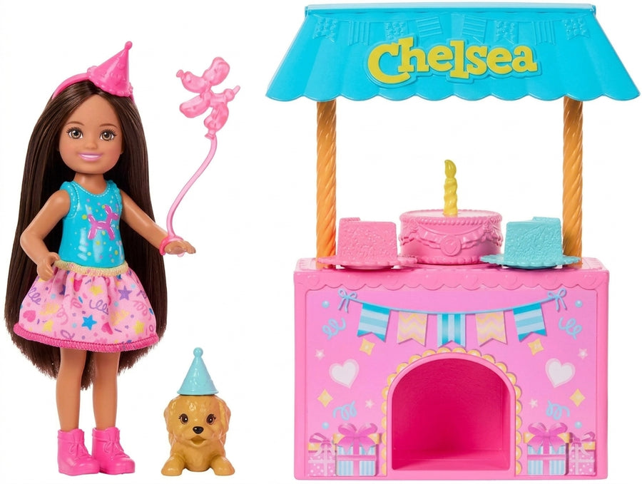 Barbie Family & Friends Club Chelsea Chelsea Birthday Surprise Doll Playset