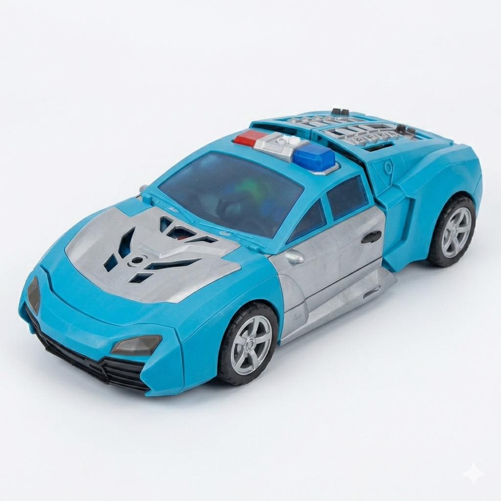 Super Police Transformable Robot with Sound and Light