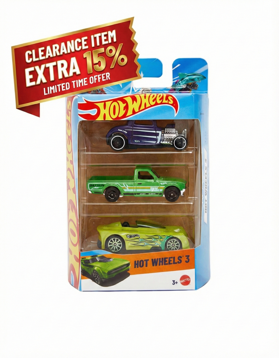 Mattel Hot Wheels 3 Car Pack - Cars May vary