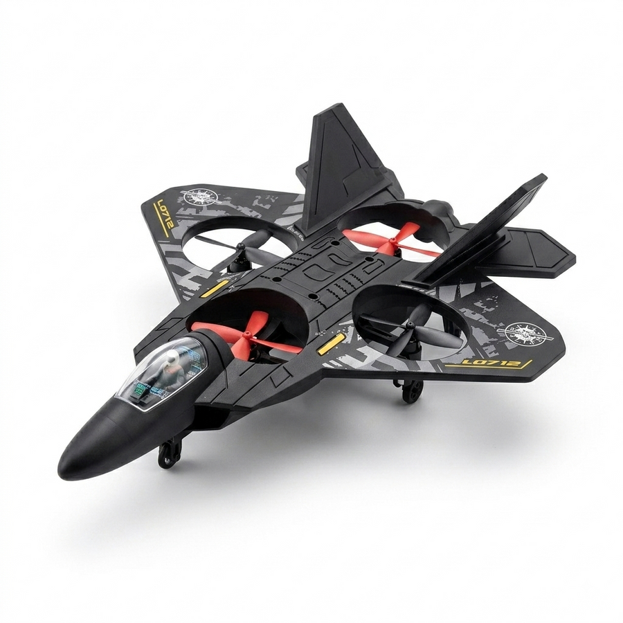 RC Fighter Jet Drone – Stunt & Altitude Hold Quadcopter for Ages 14+