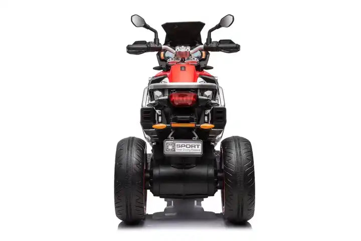 12V Ride-On Electric Motorbike with Dual 550W Motors & 10AH Battery , large size for kids – Red