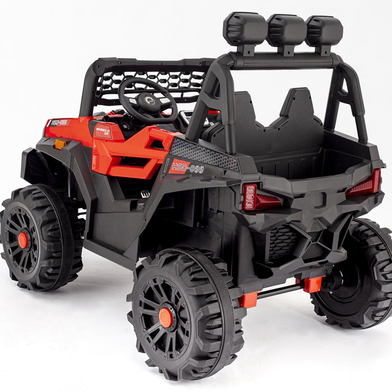 Megastar Ride on 12V Mini Shadower Electric Ride On Suv with RC For small kids 2-5 yrs - Red